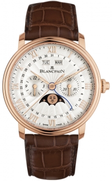 Buy this new Blancpain Villeret Single Pusher Chronograph Complete Calendar 6685-3642-55b mens watch for the discount price of £31,230.00. UK Retailer.