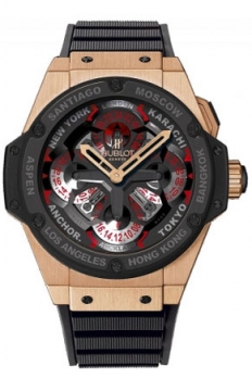 Buy this new Hublot King Power UNICO GMT 48mm 771.om.1170.rx mens watch for the discount price of £28,262.00. UK Retailer.