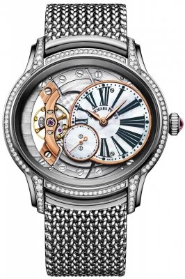 Buy this new Audemars Piguet Ladies Millenary Hand Wound 77247bc.zz.1272bc.01 ladies watch for the discount price of £0.00. UK Retailer.