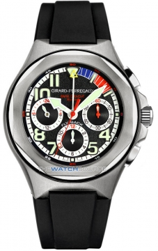 Buy this new Girard Perregaux Laureato Flyback Chronograph BMW Oracle Racing 80175-11-019y-fk6a mens watch for the discount price of £5,200.00. UK Retailer.