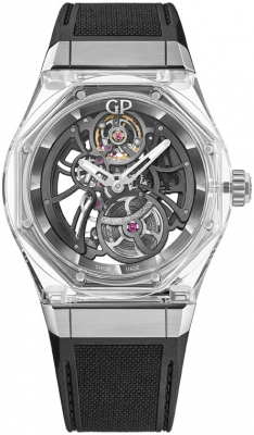 Buy this new Girard Perregaux Laureato Absolute Light Skeleton 44mm 81071-43-231-fb6a mens watch for the discount price of £77,088.00. UK Retailer.