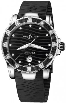 Buy this new Ulysse Nardin Lady Diver 40mm 8153-180e-3/12 ladies watch for the discount price of £6,800.00. UK Retailer.