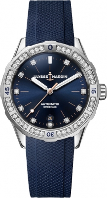 Buy this new Ulysse Nardin Lady Diver 39mm 8163-182B/13 ladies watch for the discount price of £9,205.00. UK Retailer.