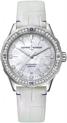 Buy this new Ulysse Nardin Lady Diver 39mm 8163-182B/10 ladies watch for the discount price of £9,205.00. UK Retailer.