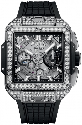 Buy this new Hublot Square Bang 42mm 821.NX.0170.RX.1604 mens watch for the discount price of £28,475.00. UK Retailer.