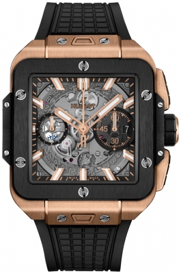 Buy this new Hublot Square Bang 42mm 821.OM.0180.RX mens watch for the discount price of £29,240.00. UK Retailer.