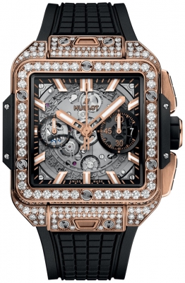 Buy this new Hublot Square Bang 42mm 821.OX.0180.RX.1604 mens watch for the discount price of £43,095.00. UK Retailer.