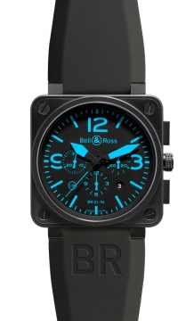 Buy this new Bell & Ross BR01-94 Chronograph 46mm BR01-94 Blue mens watch for the discount price of £3,975.00. UK Retailer.