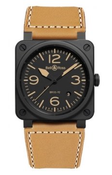 Buy this new Bell & Ross BR03-92 Automatic 42mm BR03-92 Heritage Ceramic mens watch for the discount price of £3,060.00. UK Retailer.