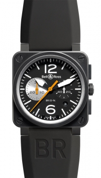 Buy this new Bell & Ross BR03-94 Chronograph 42mm BR03-94 Black/White mens watch for the discount price of £3,343.00. UK Retailer.