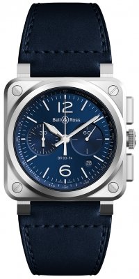 Buy this new Bell & Ross BR03-94 Chronograph 42mm BR03-94 Blue Steel mens watch for the discount price of £4,165.00. UK Retailer.