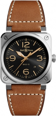 Buy this new Bell & Ross BR03-92 Automatic 42mm BR0392-GH-ST/SCA mens watch for the discount price of £2,805.00. UK Retailer.