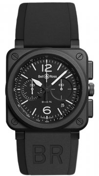 Buy this new Bell & Ross BR03-94 Chronograph 42mm BR0394-BL-CE mens watch for the discount price of £4,250.00. UK Retailer.