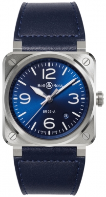 Buy this new Bell & Ross BR 03 Automatic 41mm BR03A-BLU-ST/SCA mens watch for the discount price of £2,816.00. UK Retailer.