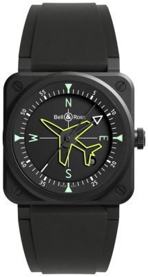 Buy this new Bell & Ross BR 03 Automatic 41mm BR03A-CPS-CE/SRB mens watch for the discount price of £3,790.50. UK Retailer.