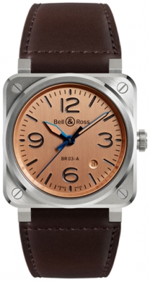 Buy this new Bell & Ross BR 03 Automatic 41mm BR03A-GB-ST/SCA mens watch for the discount price of £3,080.00. UK Retailer.