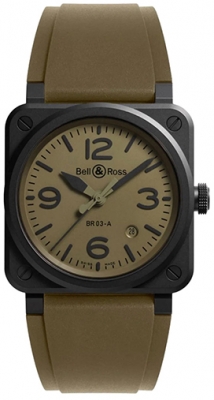 Bell & Ross BR 03 Automatic 41mm BR03A-MIL-CE/SRB watch
