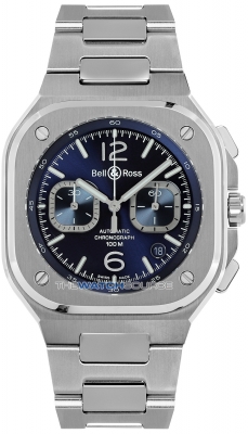Buy this new Bell & Ross BR 05 Chronograph 42mm BR05C-BU-ST/SST mens watch for the discount price of £5,500.00. UK Retailer.