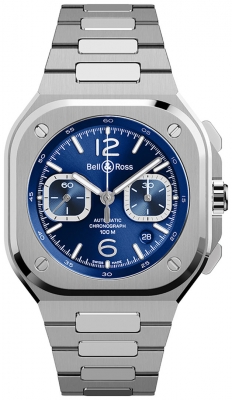 Buy this new Bell & Ross BR 05 Chronograph 42mm BR05C-BLU-ST/SST mens watch for the discount price of £4,980.00. UK Retailer.