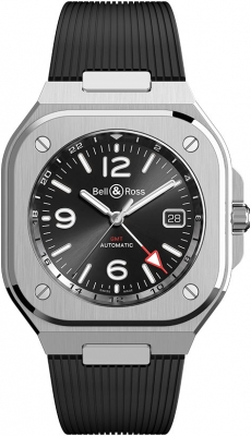 Buy this new Bell & Ross BR 05 GMT 41mm BR05G-BL-ST/SRB mens watch for the discount price of £3,825.00. UK Retailer.