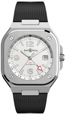 Buy this new Bell & Ross BR 05 GMT 41mm BR05G-SI-ST/SRB mens watch for the discount price of £4,050.00. UK Retailer.