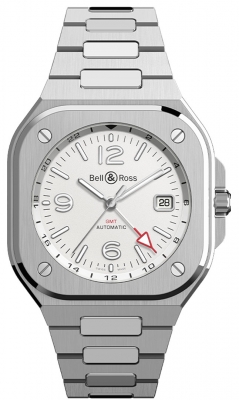 Buy this new Bell & Ross BR 05 GMT 41mm BR05G-SI-ST/SST mens watch for the discount price of £4,250.00. UK Retailer.