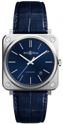 Buy this new Bell & Ross BR S Automatic 39mm BRS92-BLU-ST/SCR midsize watch for the discount price of £2,376.00. UK Retailer.