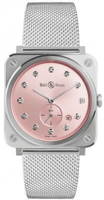 Buy this new Bell & Ross BR S Quartz 39mm BRS-PK-ST-DIA/SST midsize watch for the discount price of £2,070.00. UK Retailer.