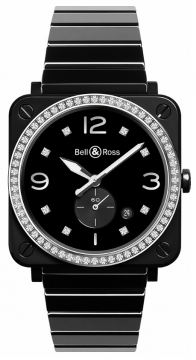 Buy this new Bell & Ross BR S Quartz 39mm BRS-BL-CES-LGD/SCE midsize watch for the discount price of £5,040.00. UK Retailer.
