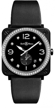 Buy this new Bell & Ross BR S Quartz 39mm BRS-BL-CES-LGD/SSA midsize watch for the discount price of £4,545.00. UK Retailer.