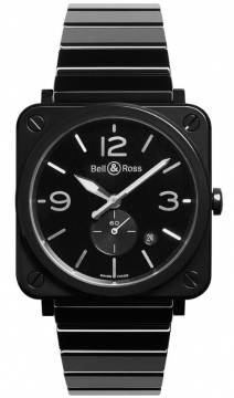 Buy this new Bell & Ross BR S Quartz 39mm BRS-BL-CES/SCE midsize watch for the discount price of £4,410.00. UK Retailer.