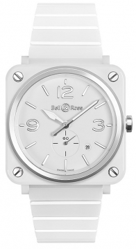 Buy this new Bell & Ross BR S Quartz 39mm BRS-WH-CES/SCE midsize watch for the discount price of £2,160.00. UK Retailer.