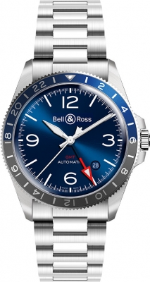 Buy this new Bell & Ross BR V2-93 GMT BRV293-BLU-ST/SST mens watch for the discount price of &pound;2,552.00. UK Retailer.