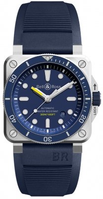 Buy this new Bell & Ross BR03-92 Diver 42mm BR0392-D-BU-ST/SRB mens watch for the discount price of £2,975.00. UK Retailer.