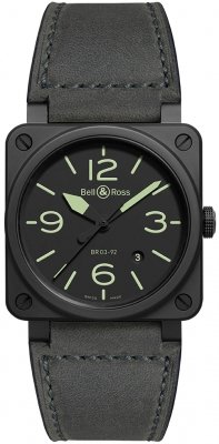 Buy this new Bell & Ross BR03-92 Automatic 42mm BR0392-BL3-CE/SCA mens watch for the discount price of £3,060.00. UK Retailer.