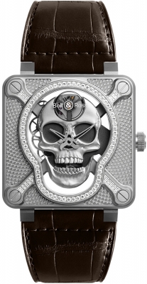 Buy this new Bell & Ross BR01 Laughing Skull BR01-SKULL-SK-LGD mens watch for the discount price of £11,700.00. UK Retailer.