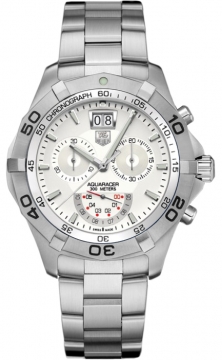 Buy this new Tag Heuer Aquaracer Quartz Chronograph caf101b.ba0821 mens watch for the discount price of £1,055.00. UK Retailer.