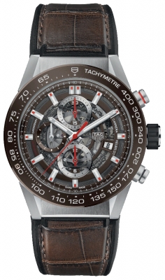 Buy this new Tag Heuer Carrera Caliber Heuer 01 Skeleton 43mm car201u.fc6405 mens watch for the discount price of £3,782.00. UK Retailer.