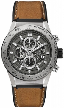 Buy this new Tag Heuer Carrera Caliber Heuer 01 Skeleton 45mm car2a8a.ft6072 mens watch for the discount price of £4,377.00. UK Retailer.