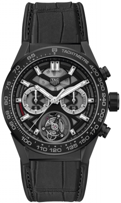 Buy this new Tag Heuer Carrera Calibre HEUER 02T Tourbillon Chronograph 45mm car5a90.fc6415 mens watch for the discount price of £12,197.00. UK Retailer.