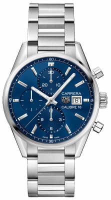 Buy this new Tag Heuer Carrera Calibre 16 Chronograph 41mm cbk2112.ba0715 mens watch for the discount price of £3,442.50. UK Retailer.