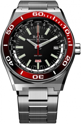 Ball Watch Roadmaster Worldtime 42mm DG3032A-S-BKRD watch