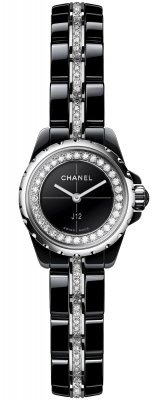 Buy this new Chanel J12-XS Quartz 19mm h5236 ladies watch for the discount price of £11,352.00. UK Retailer.