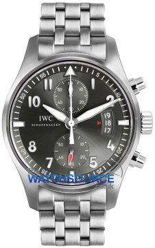 Buy this new IWC Pilot's Watch Spitfire Chronograph IW387804 mens watch for the discount price of £7,775.00. UK Retailer.