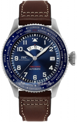 Buy this new IWC Pilot's Watch Timezoner iw395503 mens watch for the discount price of £12,700.00. UK Retailer.