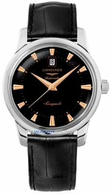 Buy this new Longines Conquest Heritage 40mm L1.645.4.52.4 mens watch for the discount price of £1,445.00. UK Retailer.