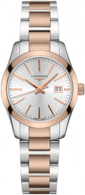 Buy this new Longines Conquest Classic Quartz 29.5mm L2.286.3.72.7 ladies watch for the discount price of £1,045.00. UK Retailer.