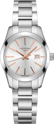 Buy this new Longines Conquest Classic Quartz 29.5mm L2.286.4.72.6 ladies watch for the discount price of £810.00. UK Retailer.