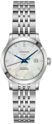 Buy this new Longines Record 30mm L2.321.4.87.6 ladies watch for the discount price of £2,327.00. UK Retailer.