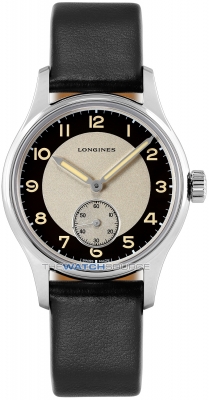 Buy this new Longines Heritage Classic L2.330.4.93.0 mens watch for the discount price of £1,827.00. UK Retailer.